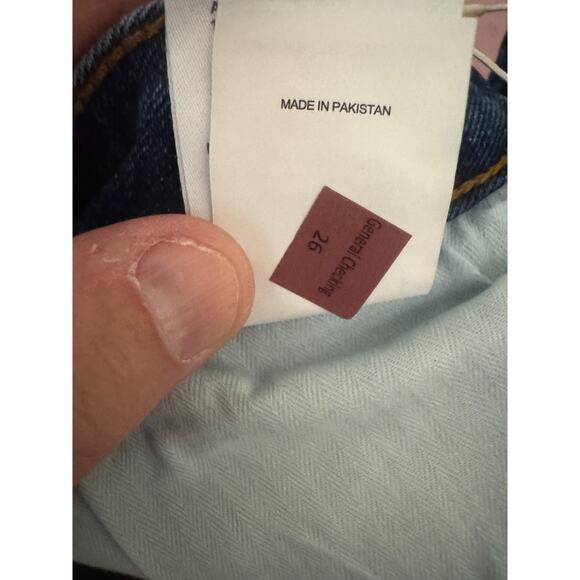 Warp + Weft Bootcut High Rise Jeans 26 Midtone Blue Denim RN149078 NWT 395230 - Picture 12 of 14